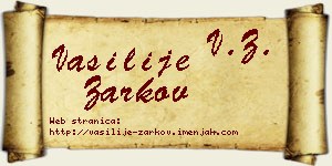 Vasilije Žarkov vizit kartica
